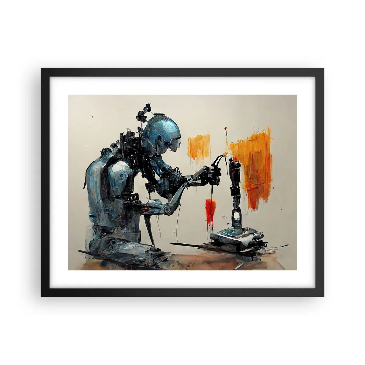 Poster in cornice nera - È già domani... - 50x40 cm