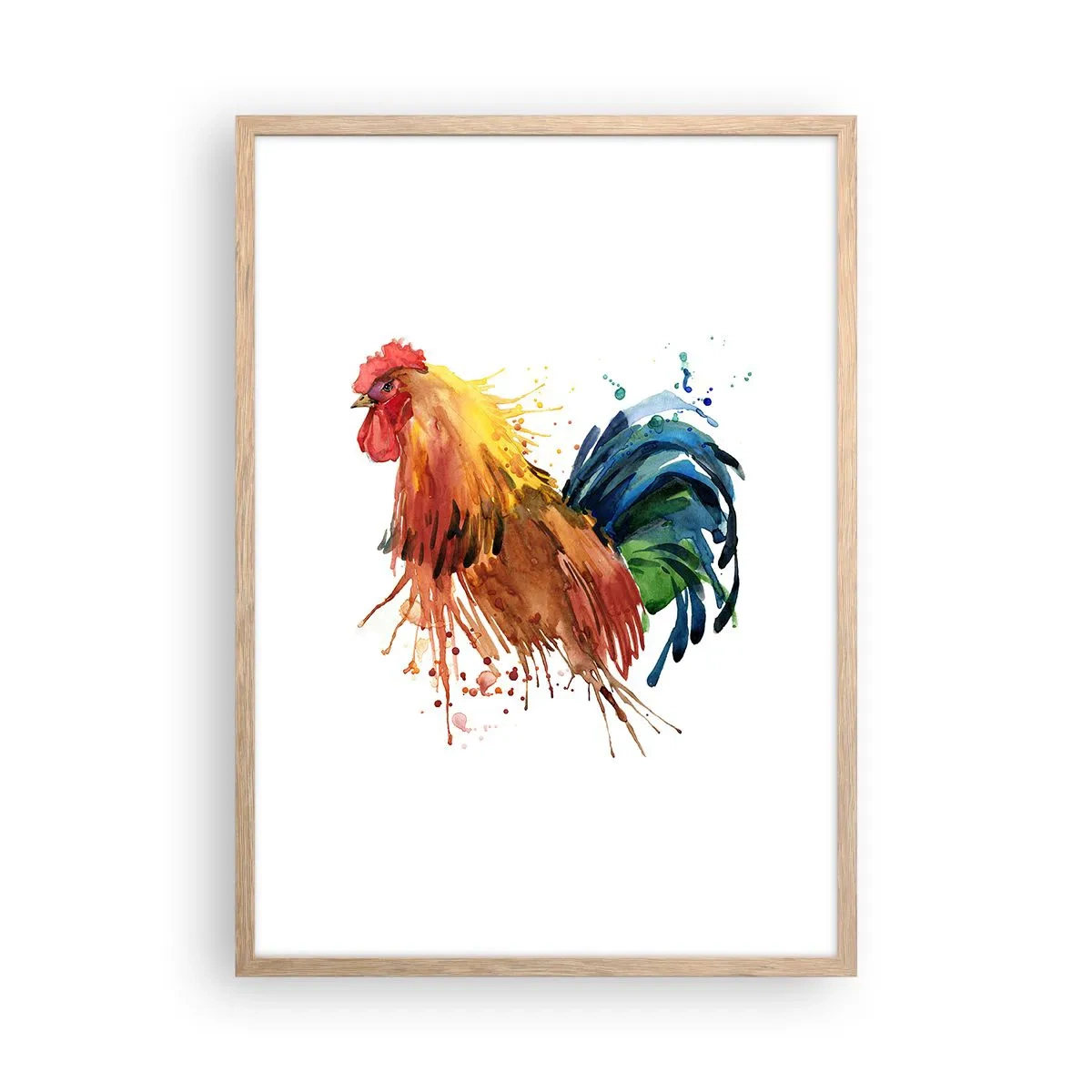 Poster in cornice rovere chiaro - Abito reale, orgoglio reale - 50x70 cm