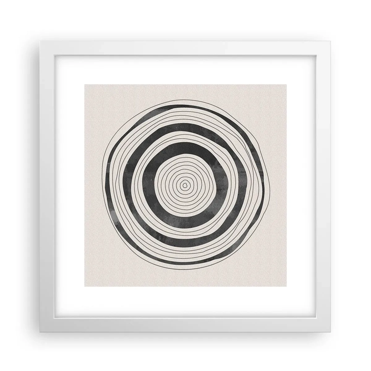 Poster in cornice bianca - Conta ciò che sta in mezzo - 30x30 cm