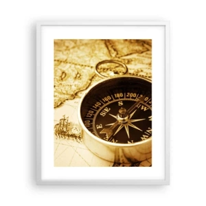 Poster in cornice bianca - A est o a ovest? - 40x50 cm