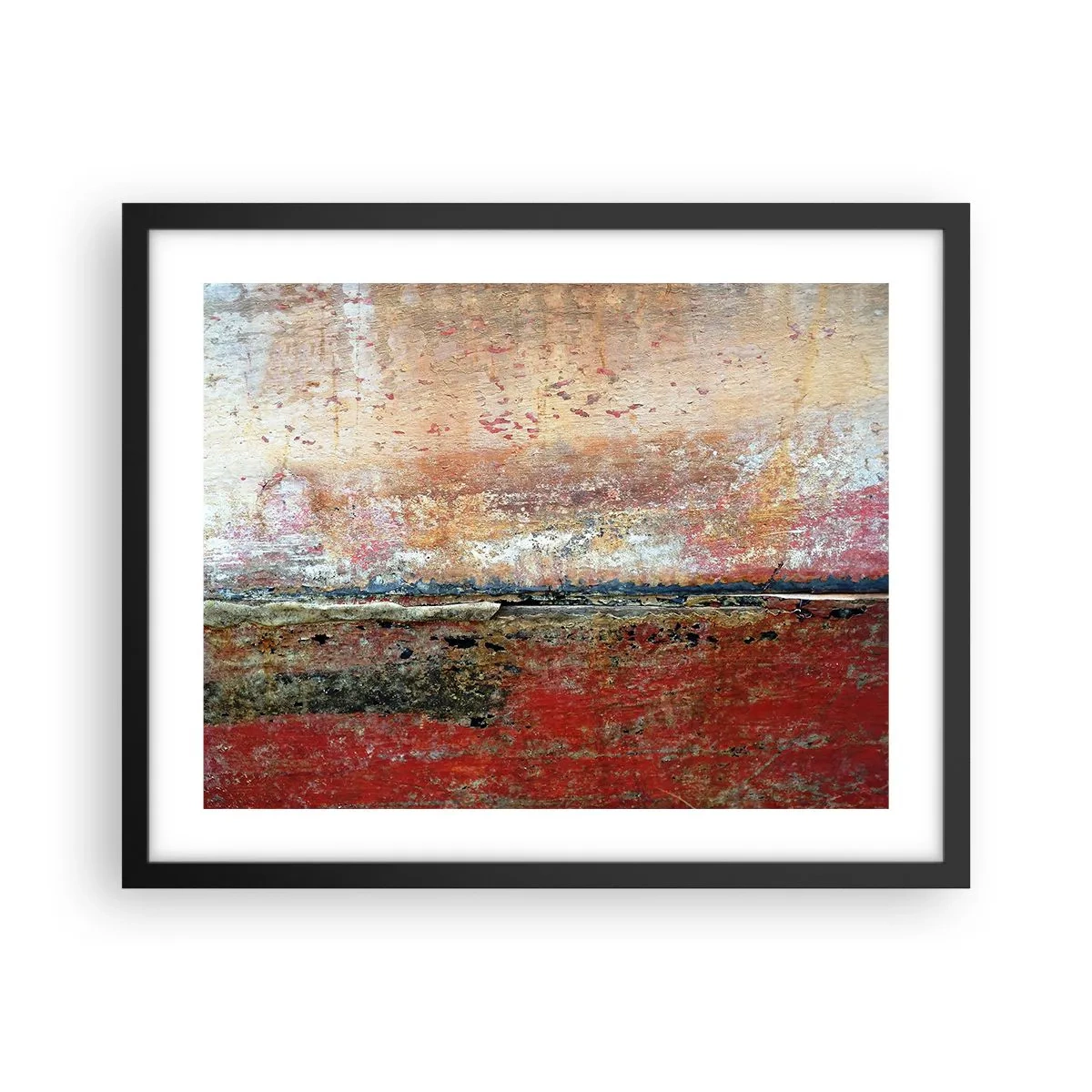 Poster in cornice nera - Forse è il mare - 50x40 cm