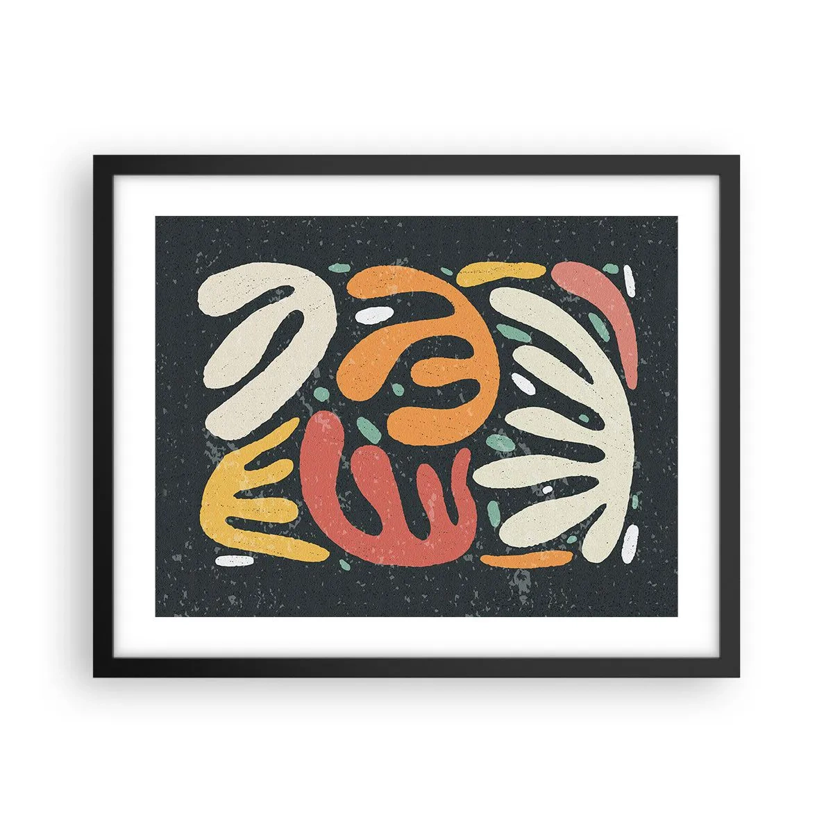 Poster in cornice nera - Composizione: adesso ti acchiappo - 50x40 cm