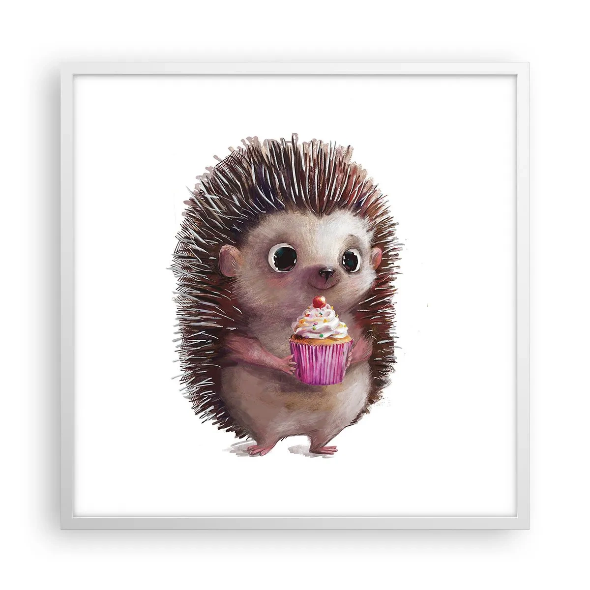 Poster in cornice bianca - Festa ogni giorno - 60x60 cm