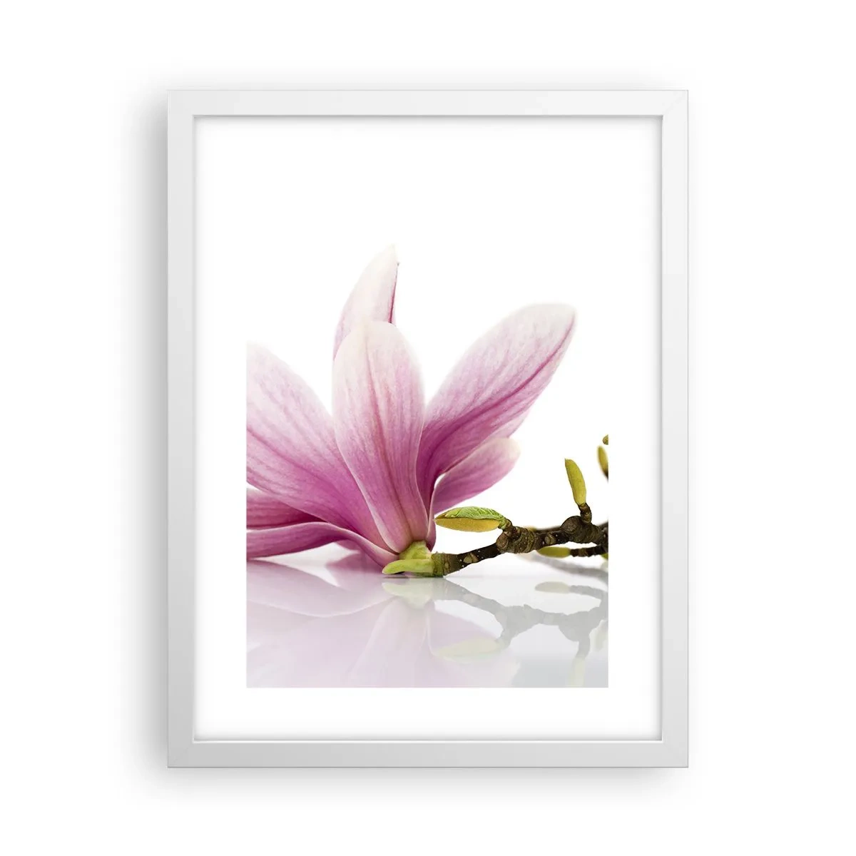 Poster in cornice bianca - Delicati come un soffio di primavera - 30x40 cm