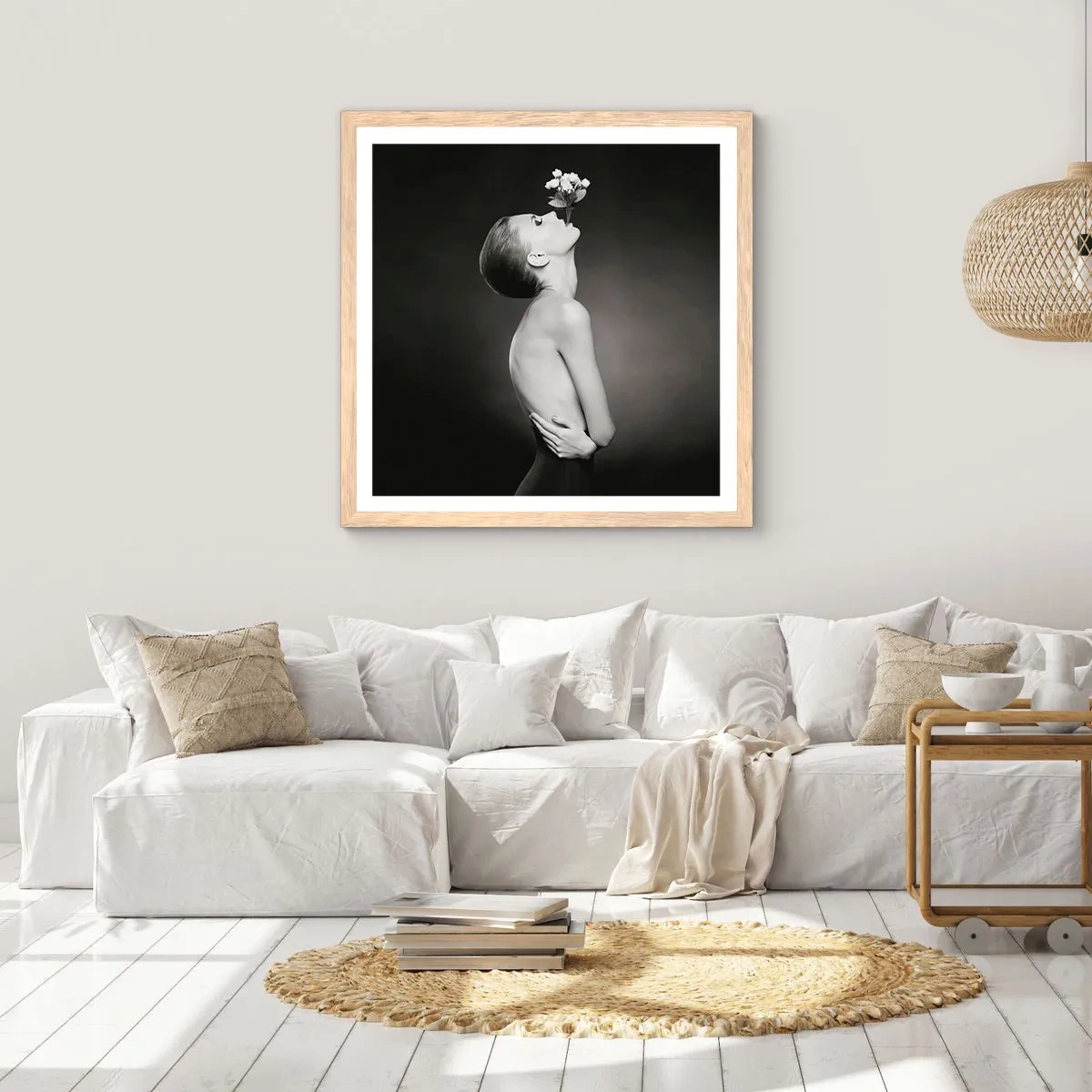 Poster in cornice rovere chiaro - Eleganza eccentrica - 40x40 cm