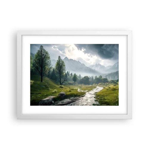 Poster in cornice bianca - Andata e ritorno - 40x30 cm