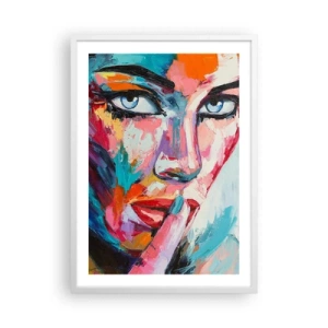 Poster in cornice bianca - Il nostro primo segreto - 50x70 cm