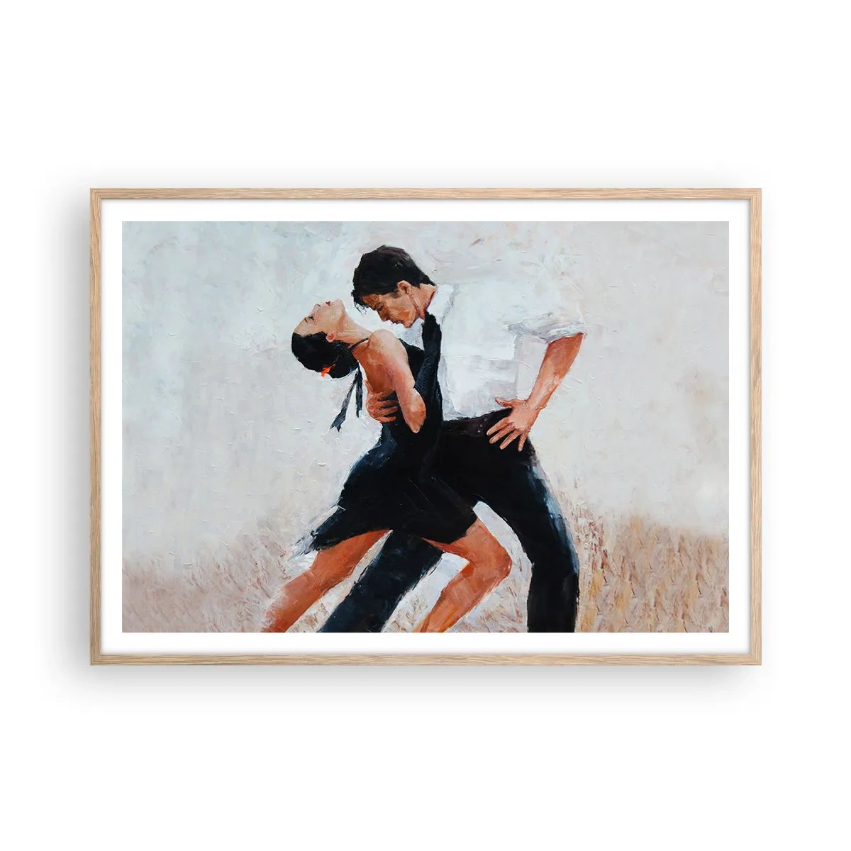 Poster in cornice rovere chiaro - Il tango dei miei sogni - 100x70 cm