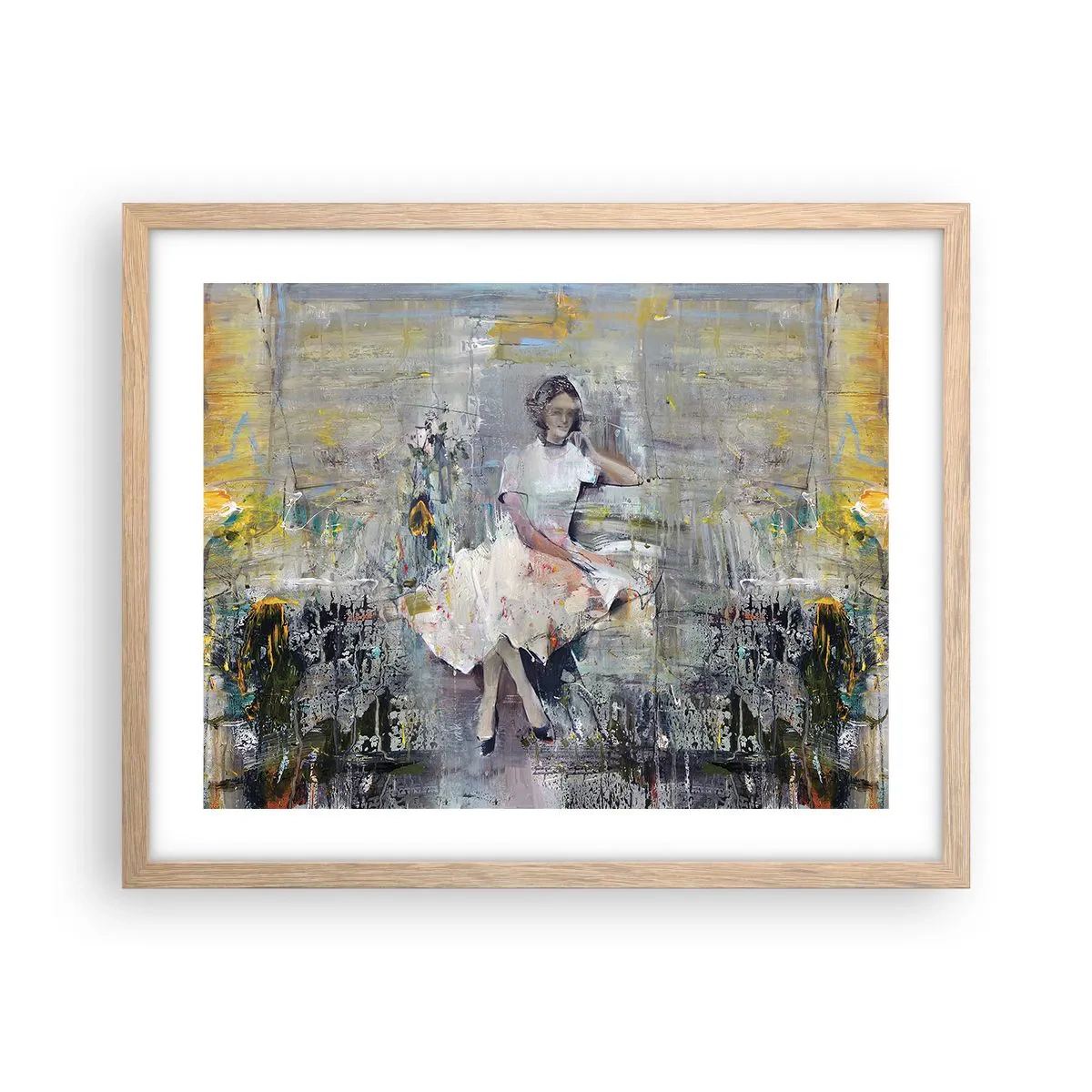 Poster in cornice rovere chiaro - Classica e moderna - 50x40 cm