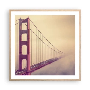 Poster in cornice rovere chiaro - Tra il cielo e la terra - 60x60 cm