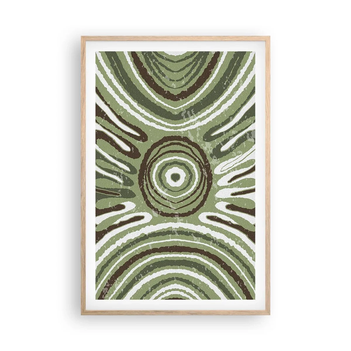 Poster in cornice rovere chiaro - Esplosione di emozioni - 61x91 cm