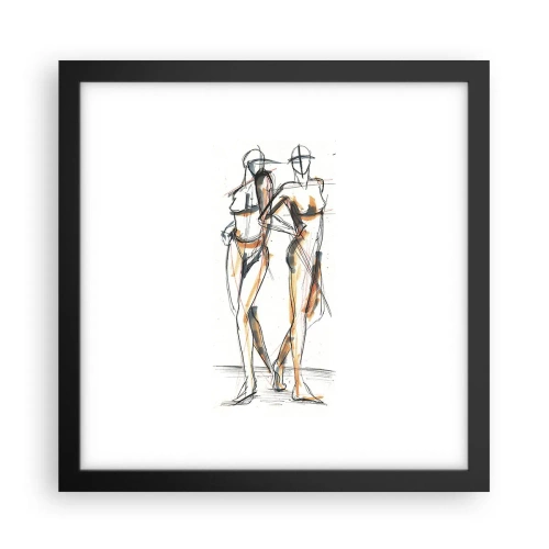 Poster in cornice nera - Studio di armonia - 30x30 cm