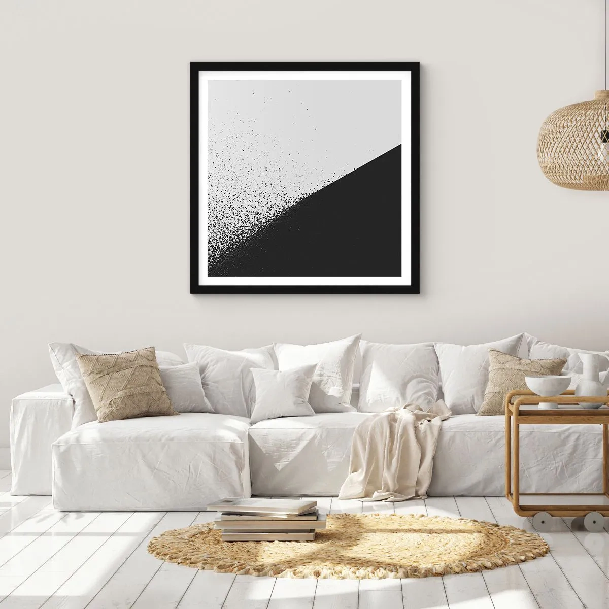 Poster in cornice nera - Più veloce, sempre di più - 30x30 cm