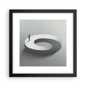 Poster in cornice nera - Prova a cavartela - 30x30 cm