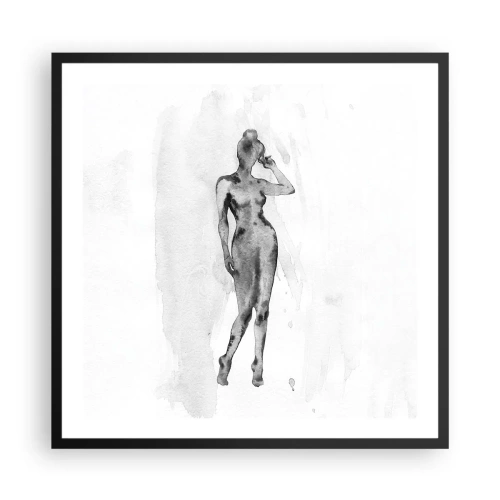 Poster in cornice nera - Studio di ideale di bellezza - 60x60 cm