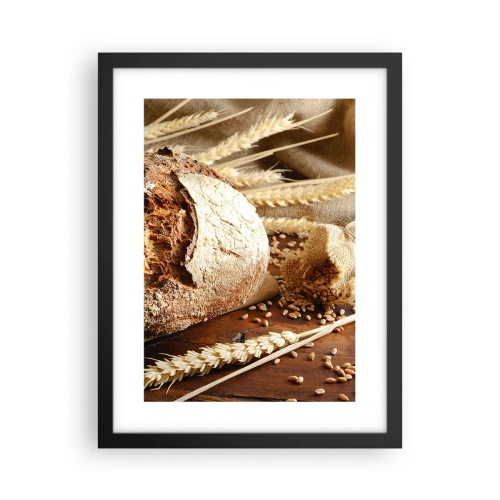 Poster in cornice nera - Appetitoso, profumato, croccante - 30x40 cm