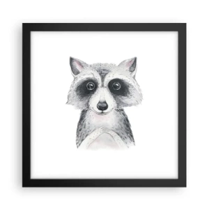 Poster in cornice nera - Un attimo di commozione - 30x30 cm