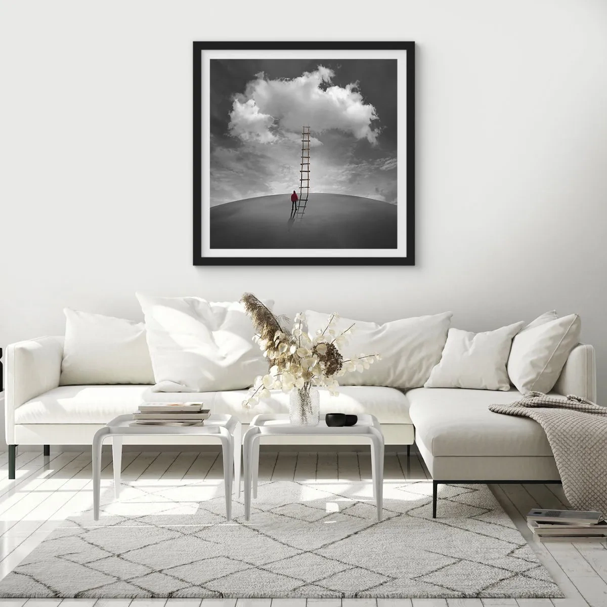 Poster in cornice nera - Tutto è possibile - 40x40 cm