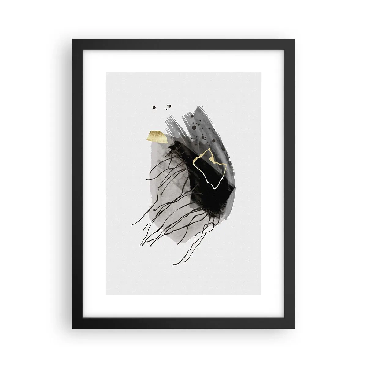 Poster in cornice nera - In nero e in oro - 30x40 cm