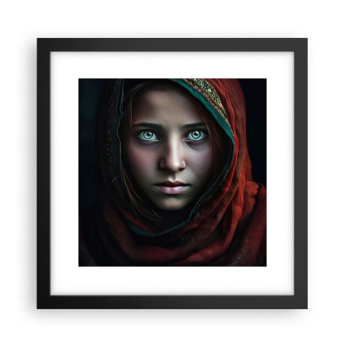 Poster in cornice nera - Principessa d'oriente - 30x30 cm
