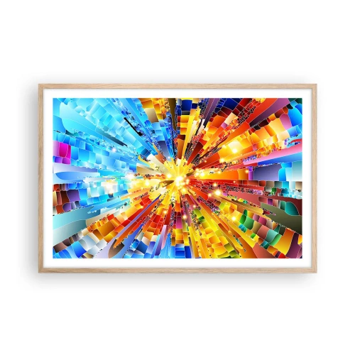 Poster in cornice rovere chiaro - In medias res - 91x61 cm