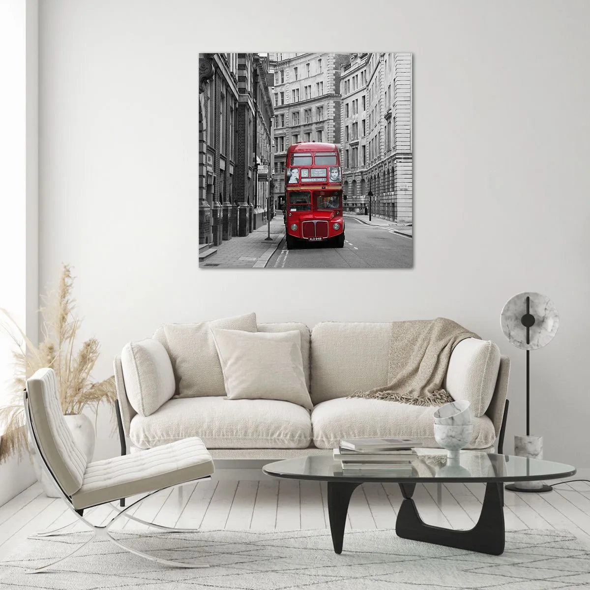 Quadro su vetro - Il quotidiano non deve essere grigio - 50x50 cm