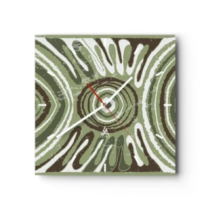 Orologio da parete - Orologio in Vetro - Esplosione di emozioni - 40x40 cm