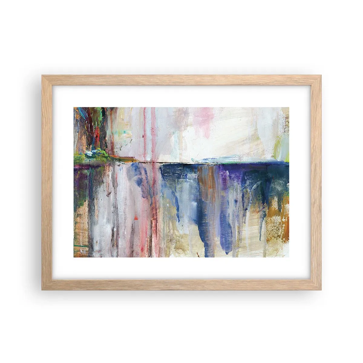 Poster in cornice rovere chiaro - Impressioni e suggestioni colorate - 40x30 cm
