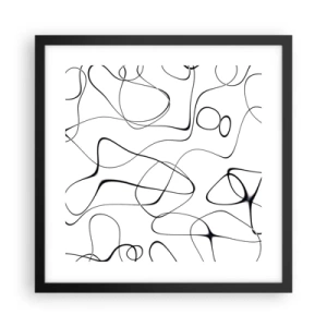 Poster in cornice nera - Strade della vita, eventi del destino - 40x40 cm