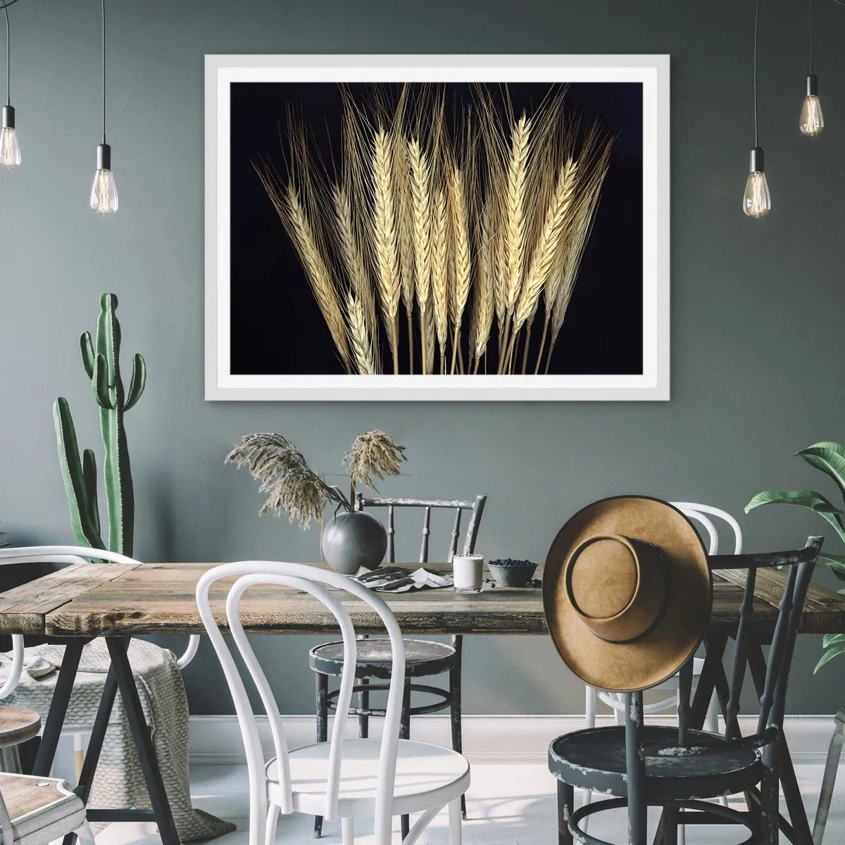 Poster in cornice bianca - Magia rustica - 91x61 cm