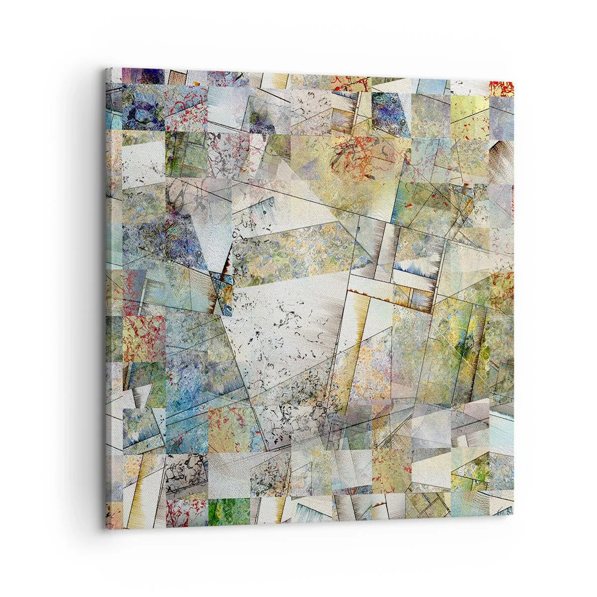 Quadro su tela - Stampe su Tela - Rimpasto geometrico - 60x60 cm