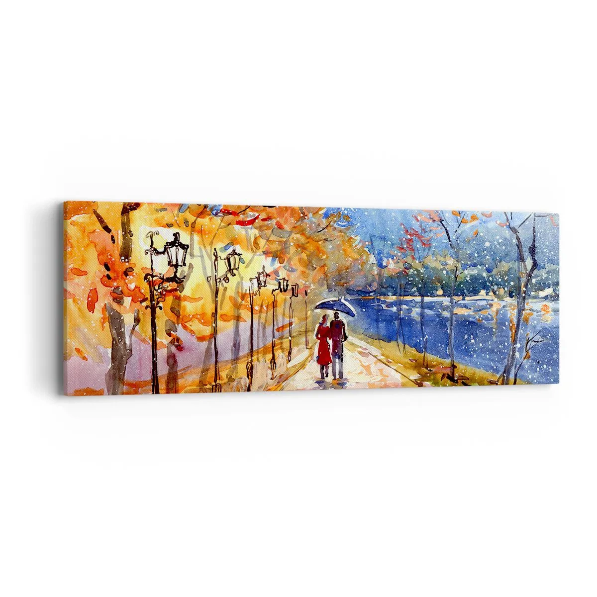 Quadro su tela - Stampe su Tela - Insieme fino ai confini del tempo - 90x30 cm