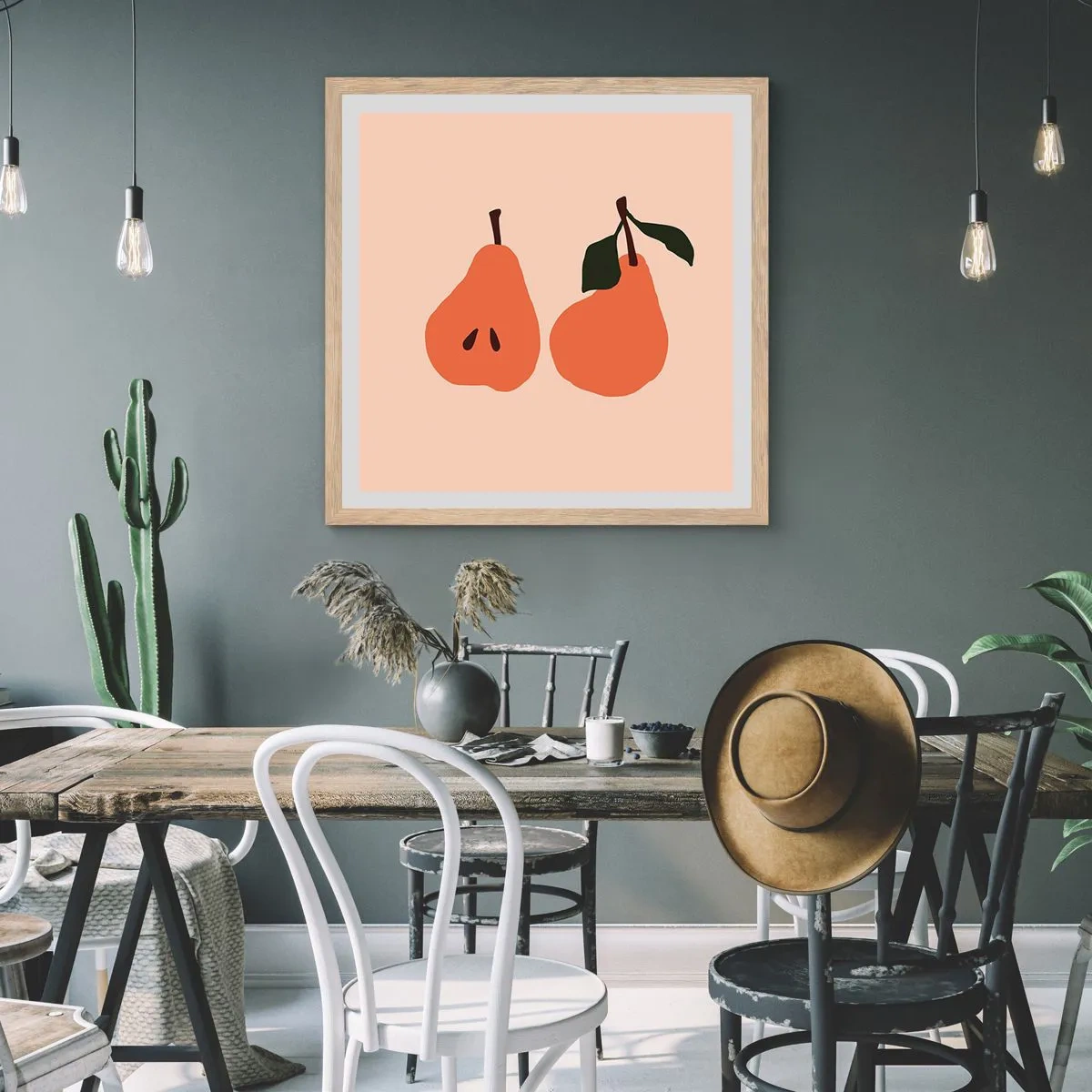 Poster in cornice rovere chiaro - La dolcezza stessa - 40x40 cm