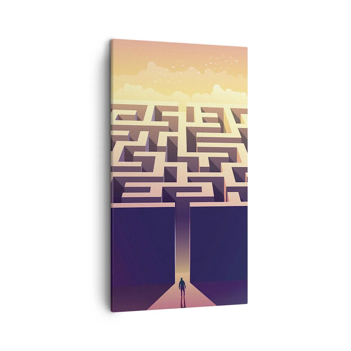 Quadro su tela - Stampe su Tela - Il momento delle decisioni - 45x80 cm