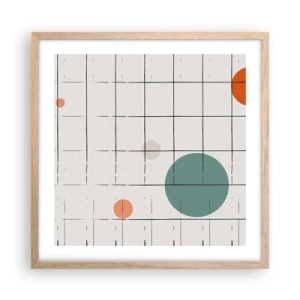 Poster in cornice rovere chiaro - Prigionieri. Noi o loro? - 50x50 cm