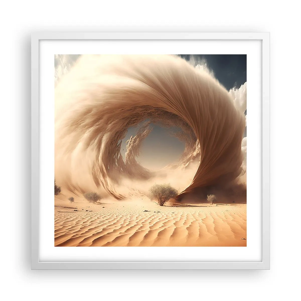 Poster in cornice bianca - Il portale è aperto - 50x50 cm