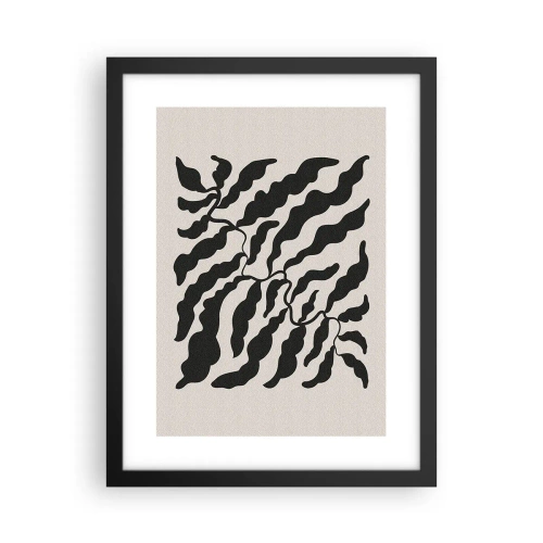 Poster in cornice nera - La natura del quadrato - 30x40 cm