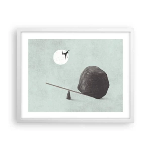 Poster in cornice bianca - Sogno adempiuto - 50x40 cm