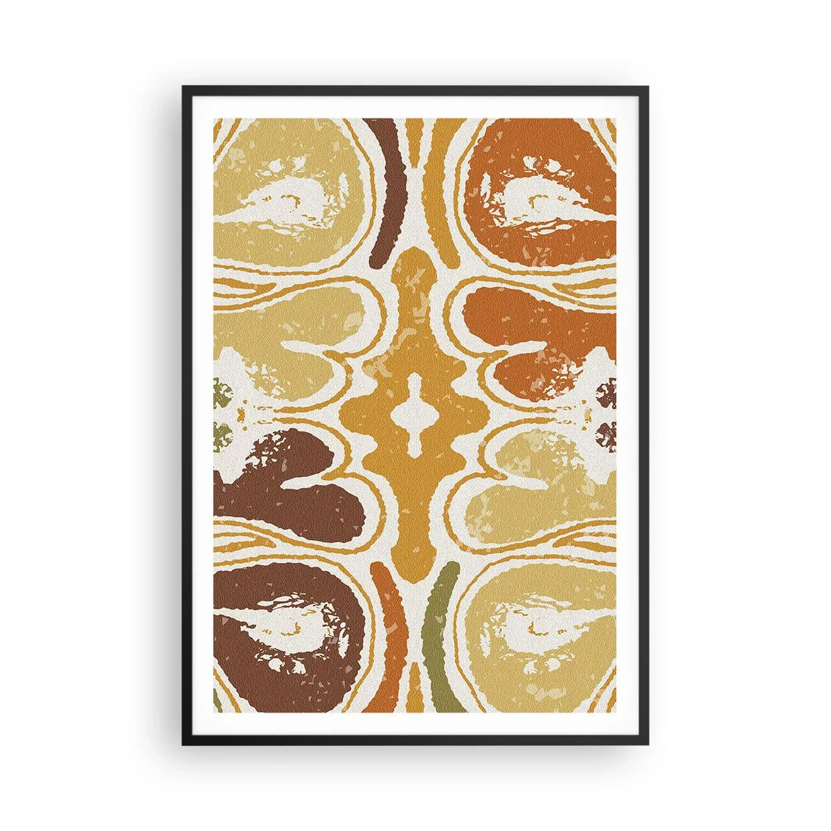 Poster in cornice nera - Astrazione sentimentale - 70x100 cm