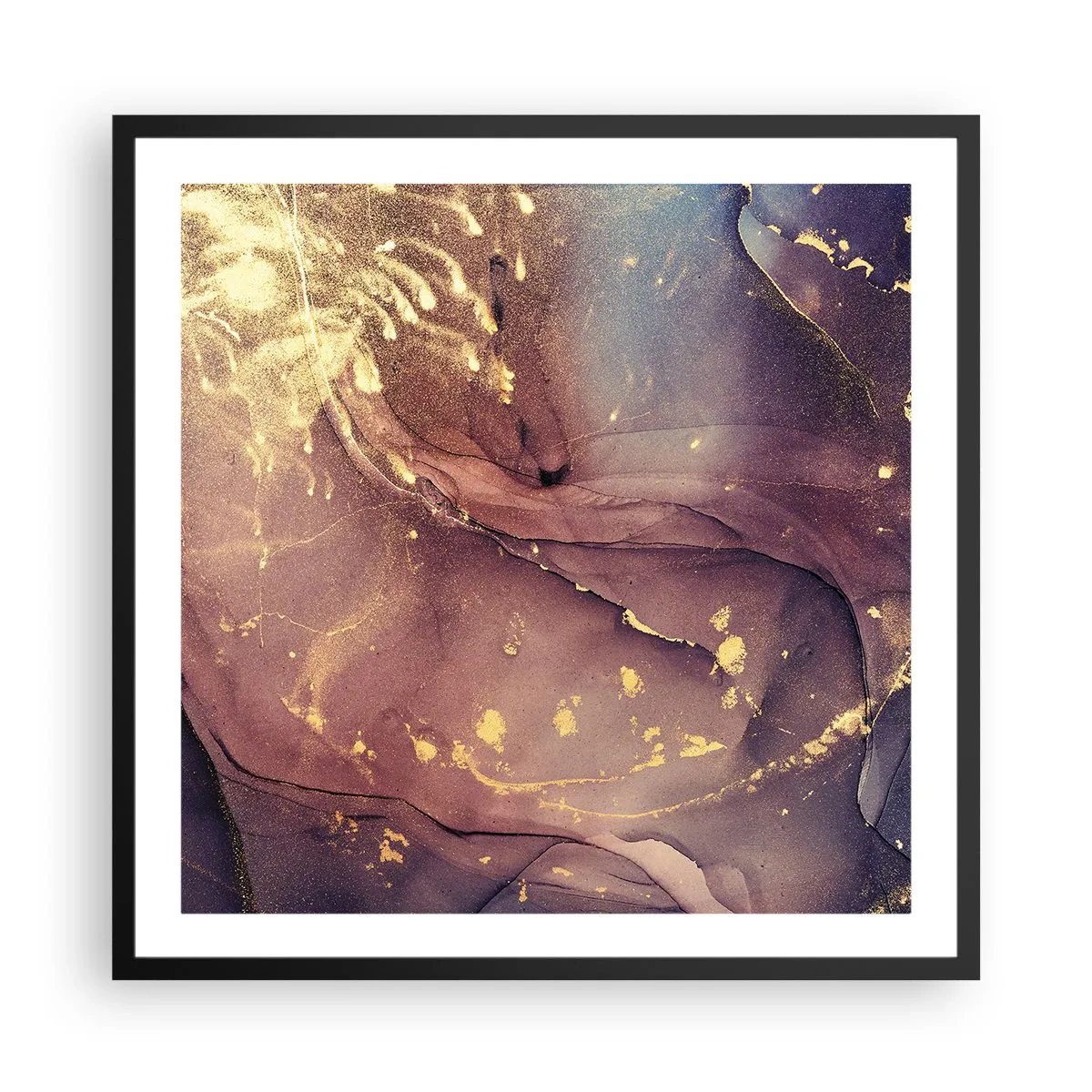 Poster in cornice nera - Materia e spirito - 60x60 cm