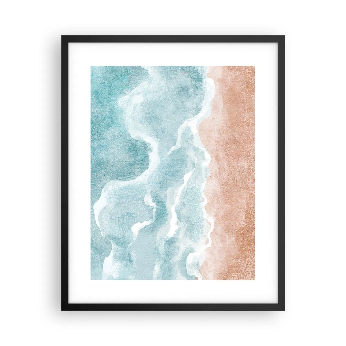 Poster in cornice nera - Astrazione nebulosa - 40x50 cm