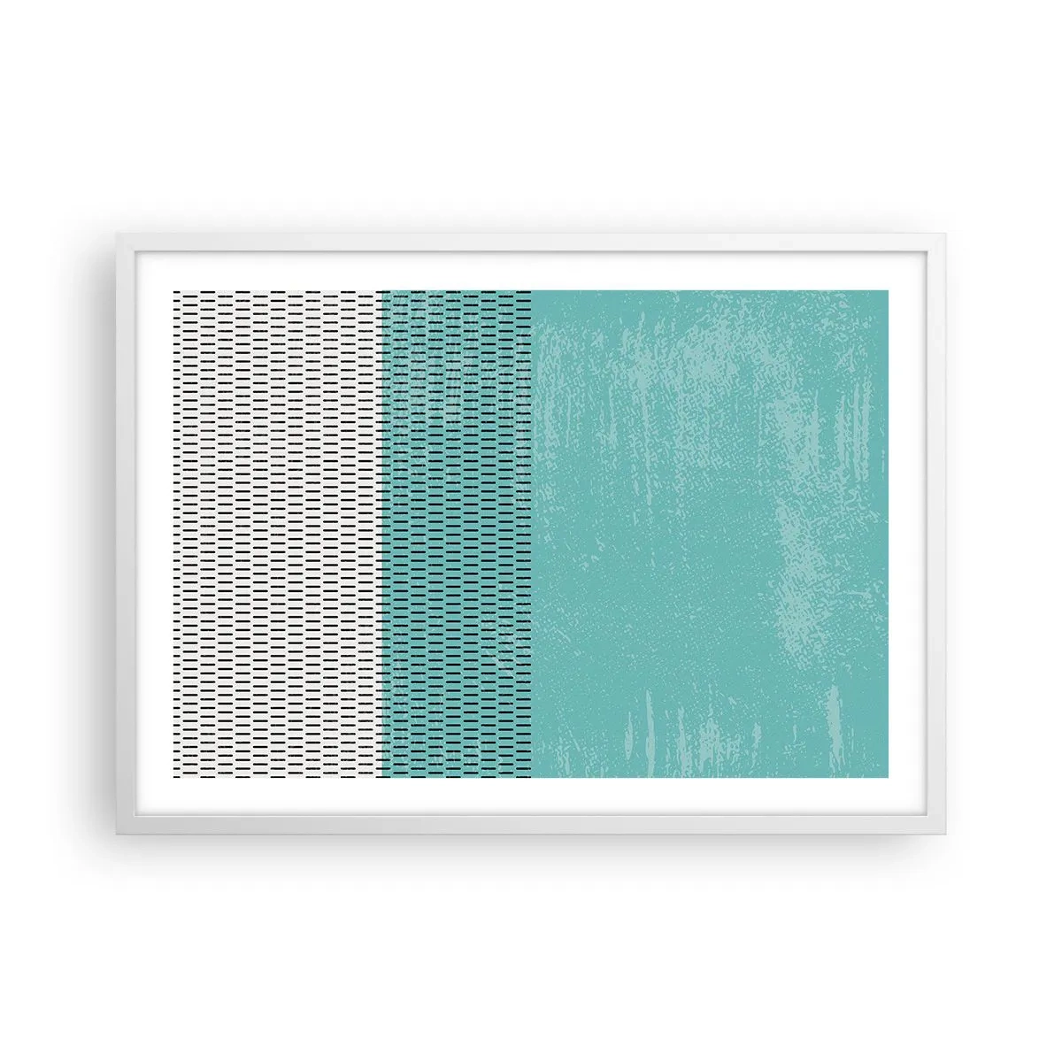 Poster in cornice bianca - Composizione equilibrata - 70x50 cm