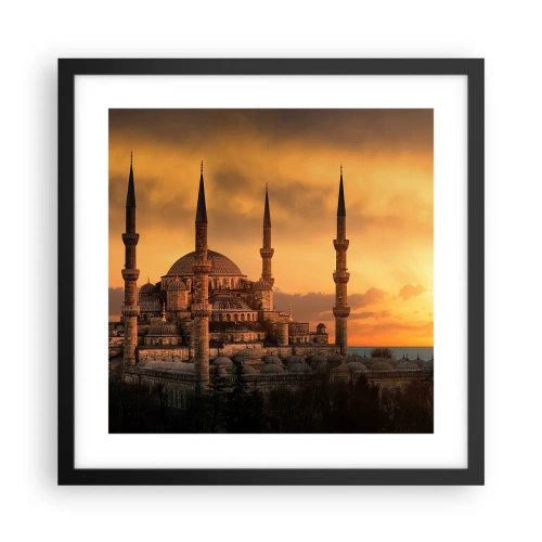 Poster in cornice nera - Dio è grande - 40x40 cm