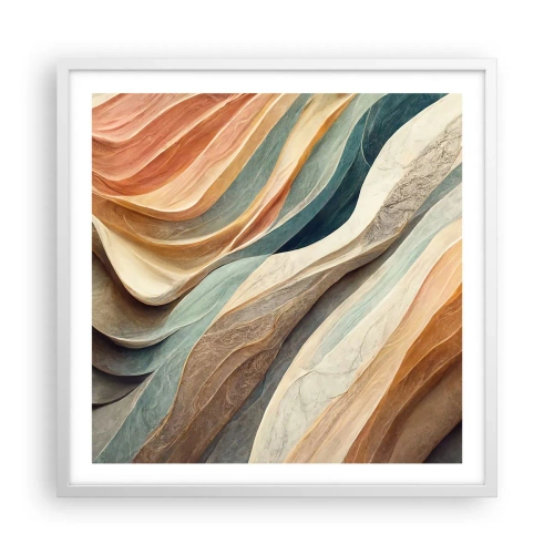 Poster in cornice bianca - L'attimo prima del cambiamento - 60x60 cm