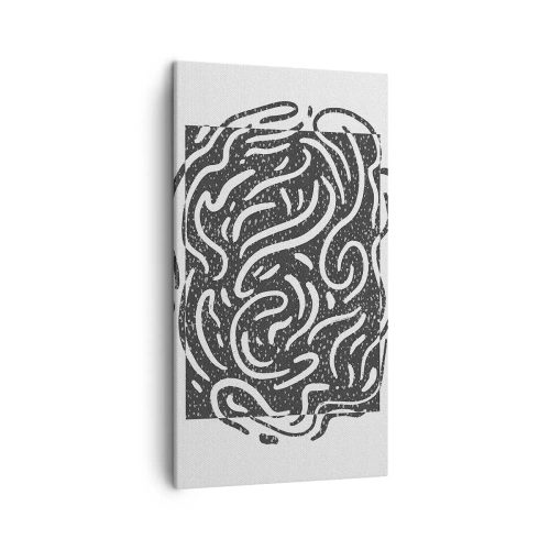 Quadro su tela - Stampe su Tela - Astrazione: la danza della gioia - 45x80 cm