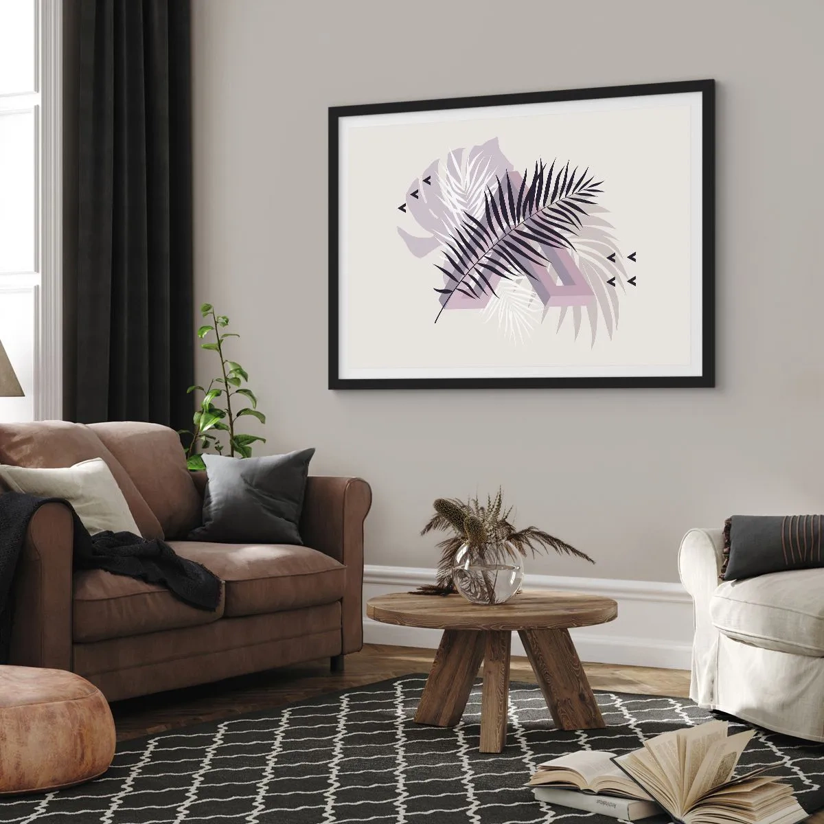 Poster in cornice nera - L'ombra dell'ombra - 91x61 cm