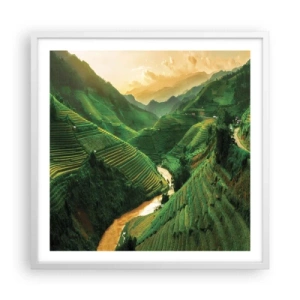 Poster in cornice bianca - Valle del Vietnam - 60x60 cm