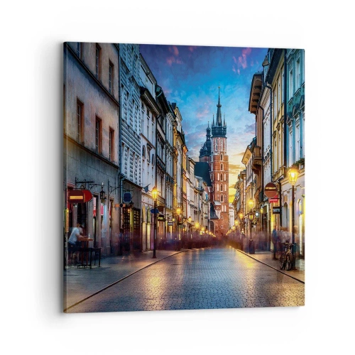 Quadro su tela - Stampe su Tela - La magia di Cracovia - 70x70 cm