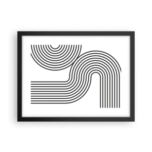 Poster in cornice nera - In curva - 40x30 cm