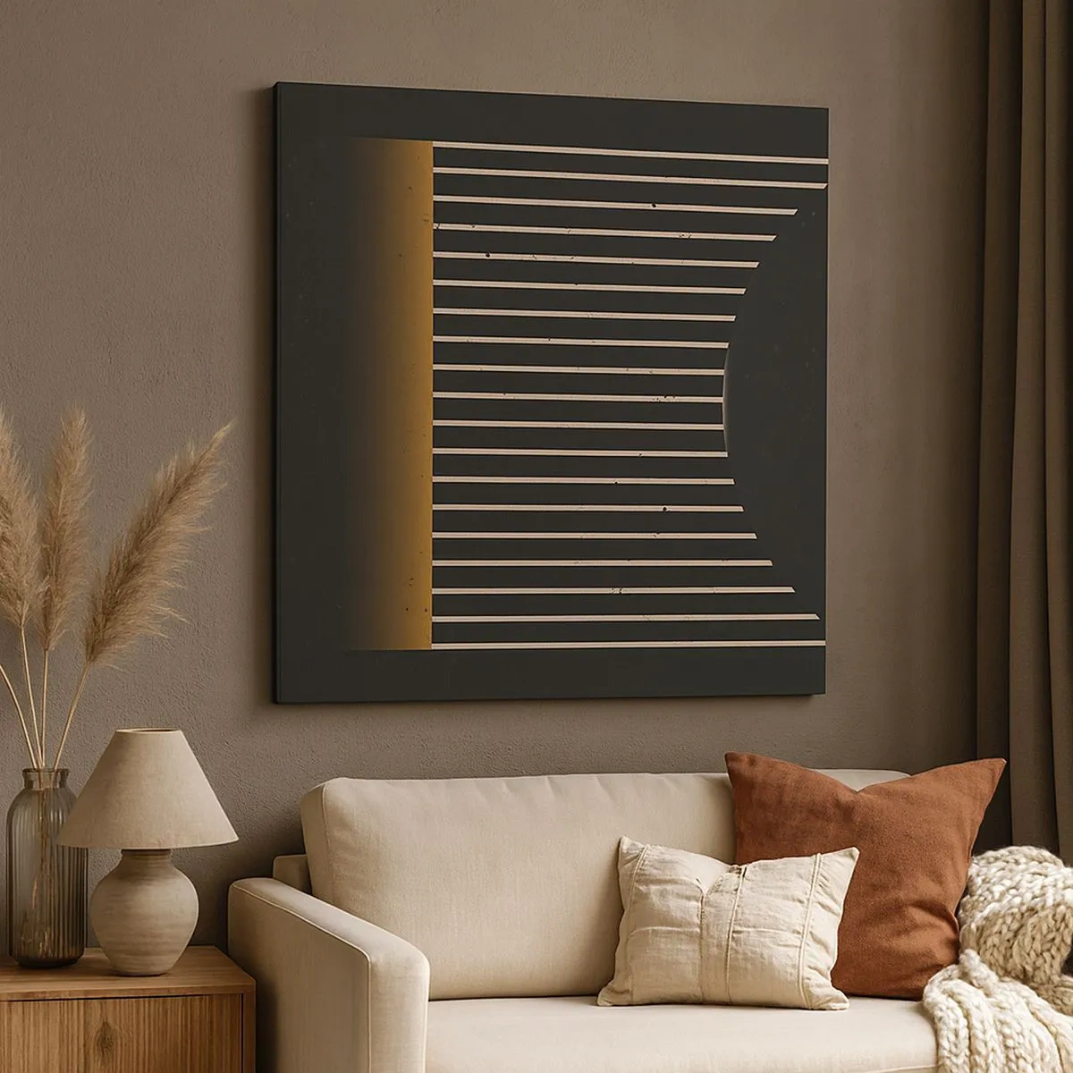 Quadro su tela - Stampe su Tela - Esaminare l'oscurità - 30x30 cm